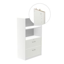 Kit Store 156 x 90 x 45 Estructura Blanca/Frontales Blanco Sin Tapa