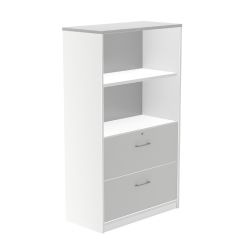 Kit Store 156 x 90 x 45 Estructura Blanca/Frontales Gris