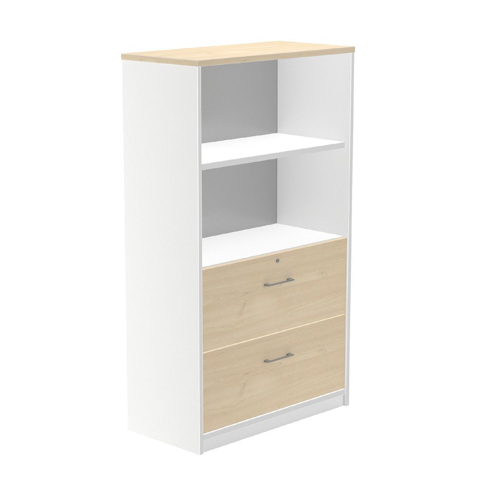 Kit Store 156 x 90 x 45 Estructura Blanca/Frontales Haya