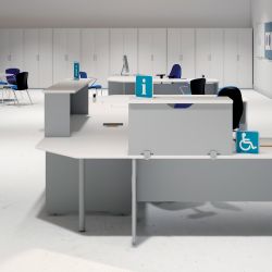 Kit Store 156 x 90 x 45 Estructura Blanca/Frontales Haya