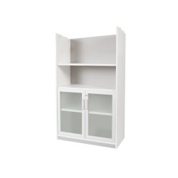 Kit Store 156 x 90 x 45 Estructura Blanca/Puertas Cristal Sin Tapa