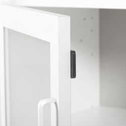 Kit Store 156 x 90 x 45 Estructura Blanca/Puertas Cristal Sin Tapa