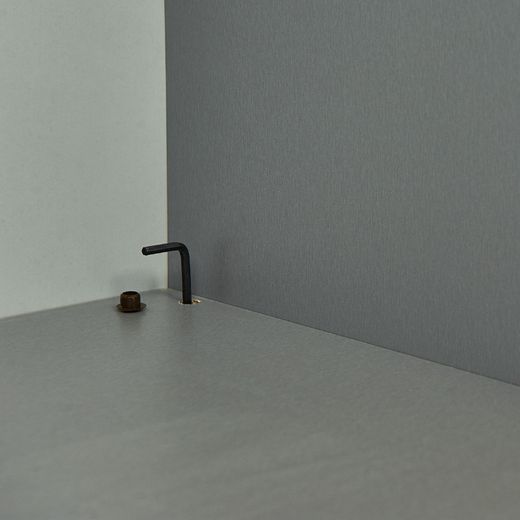 Kit Store 156 x 90 x 45 Estructura Blanca/Puertas Gris Sin Tapa