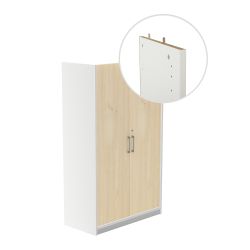 Kit Store 156 x 90 x 45 Estructura Blanca/Puertas Totales Haya Sin Tapa