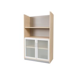 Kit Store 156 x 90 x 45 Estructura Haya/Puertas Cristal Sin Tapa