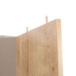 Kit Store 156 x 90 x 45 Estructura Haya/Puertas Cristal Sin Tapa