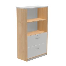 Kit Store 156 x 90 x 45 Estructura Roble/Frontales Gris