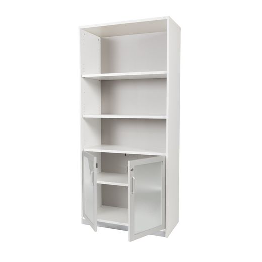 Kit Store 156 x 90 x 45 Estructura Roble/Puertas Cristal Sin Tapa