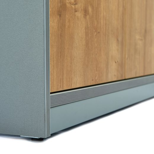 Kit Store 156 x 90 x 45 Estructura Roble/Puertas Haya Sin Tapa