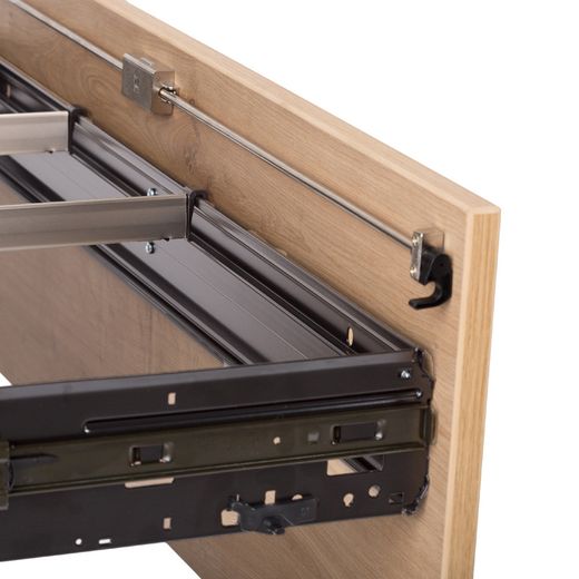 Kit Store 156 x 90 x 45 Estructura Roble/Puertas Totales Blanco Sin Tapa