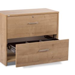 Kit Store 156 x 90 x 45 Estructura Roble/Puertas Totales Gris Sin Tapa