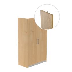 Kit Store 156 x 90 x 45 Estructura Roble/Puertas Totales Roble Sin Tapa