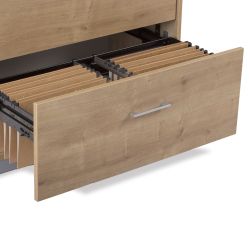 Kit Store 156 x 90 x 45 Estructura Roble/Tapa Blanco