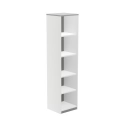Kit Store 195 x 45 x 45 Estructura Blanca/Tapa Gris