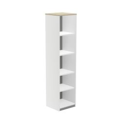 Kit Store 195 x 45 x 45 Estructura Blanca/Tapa Haya