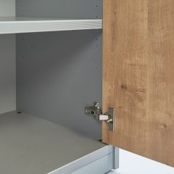 Kit Store 195 x 90 x 45 Estructura Aluminio/Frontales Roble