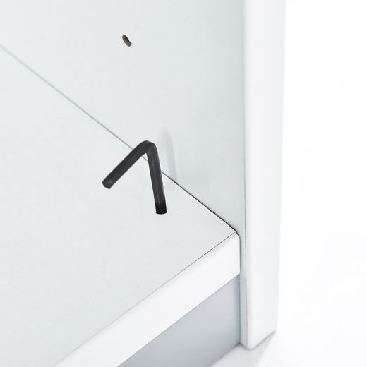 Kit Store 195 x 90 x 45 Estructura Blanca/Frontales Gris