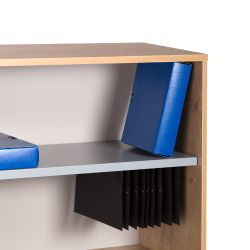 Kit Store 195 x 90 x 45 Estructura Blanca/Frontales Roble