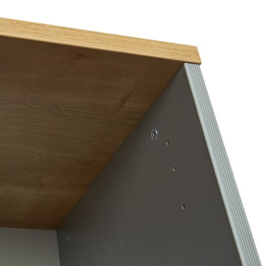 Kit Store 195 x 90 x 45 Estructura Blanca/Puertas Haya