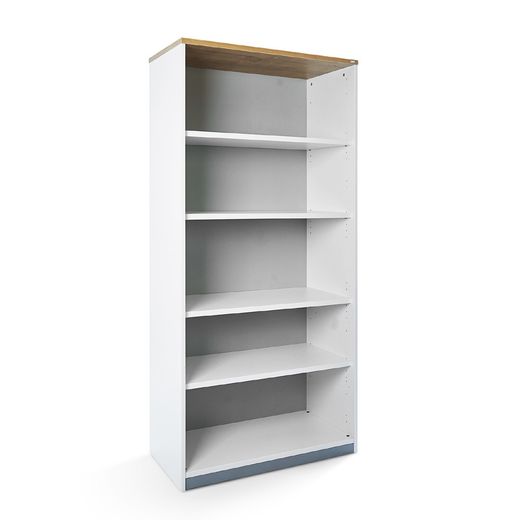 Kit Store 195 x 90 x 45 Estructura Blanca/Tapa Roble