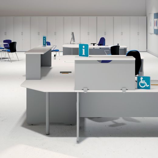 Kit Store 195 x 90 x 45 Estructura Blanca/Tapa Roble