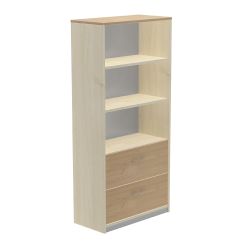 Kit Store 195 x 90 x 45 Estructura Haya/Frontales Roble