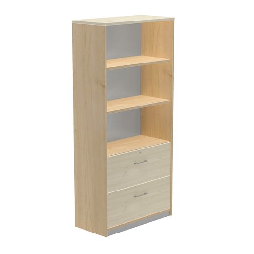 Kit Store 195 x 90 x 45 Estructura Roble/Frontales Haya