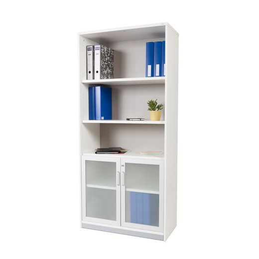 Kit Store 195 x 90 x 45 Estructura Roble/Puertas Cristal