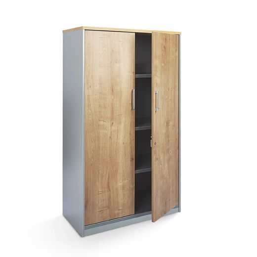 Kit Store 195 x 90 x 45 Estructura Roble/Puertas Totales Blanco