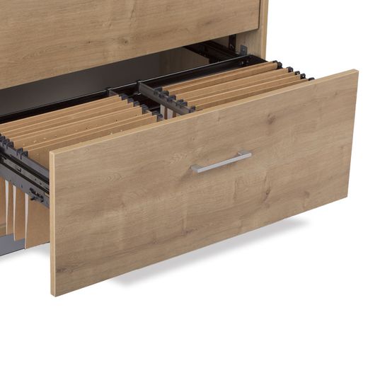 Kit Store 195 x 90 x 45 Estructura Roble/Puertas Totales Blanco