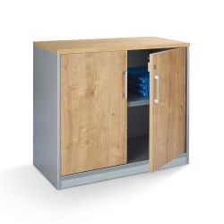 Kit Store 195 x 90 x 45 Estructura Roble/Puertas Totales Gris