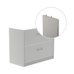 Kit Store 78 x 90 x 45 Estructura Aluminio/Frontales Gris Sin Tapa