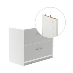 Kit Store 78 x 90 x 45 Estructura Blanca/Frontales Gris Sin Tapa