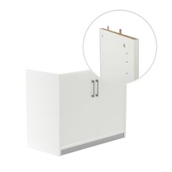 Kit Store 78 x 90 x 45 Estructura Blanca/Puertas Blanco Sin Tapa
