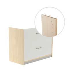 Kit Store 78 x 90 x 45 Estructura Haya/Frontales Blanco Sin Tapa