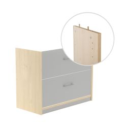 Kit Store 78 x 90 x 45 Estructura Haya/Frontales Gris Sin Tapa