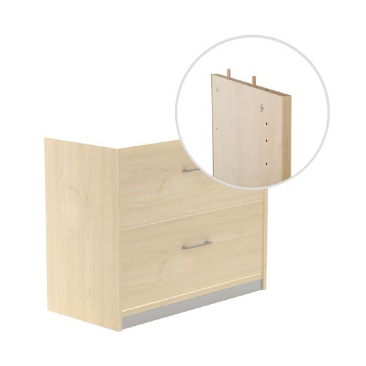 Kit Store 78 x 90 x 45 Estructura Haya/Frontales Haya Sin Tapa