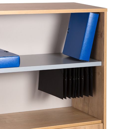 Kit Store 78 x 90 x 45 Estructura Roble/Frontales Gris Sin Tapa