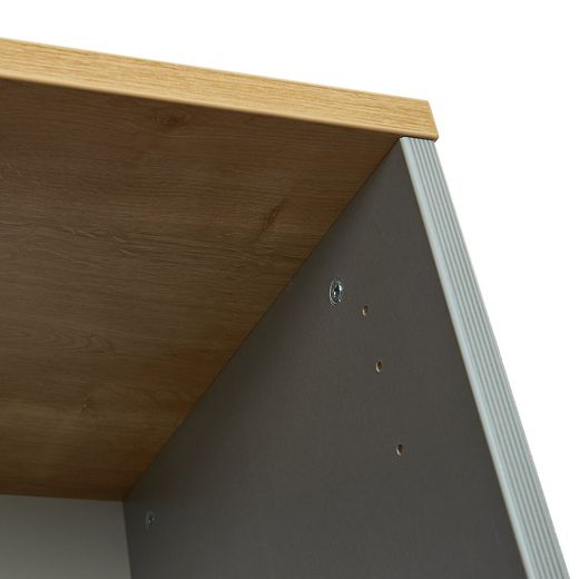 Kit Store 78 x 90 x 45 Estructura Roble/Puertas Gris Sin Tapa