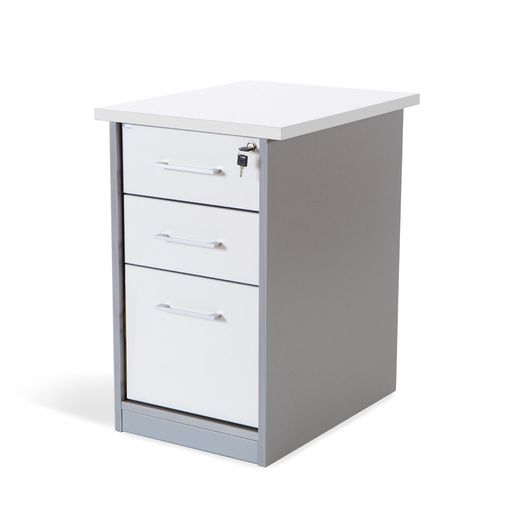 Kit Store Buck 2 Cajones + Carpetero Aluminio / Blanco