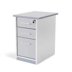 Kit Store Buck 2 Cajones + Carpetero Blanco / Gris