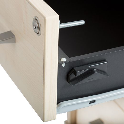 Kit Store Buck 2 Cajones + Carpetero Roble / Blanco