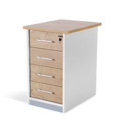 Kit Store Buck 4 Cajones Blanco / Roble