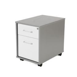 Kit Store Buck Movil 1 Cajon + Carpetero Aluminio / Blanco