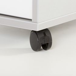 Kit Store Buck Movil 1 Cajon + Carpetero Aluminio / Blanco