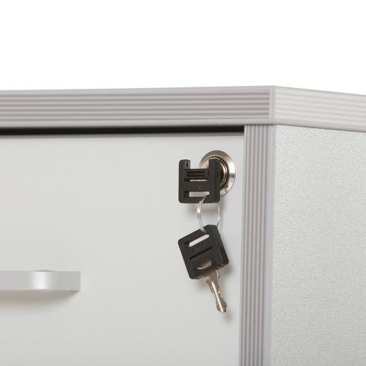 Kit Store Buck Movil 1 Cajon + Carpetero Aluminio / Gris