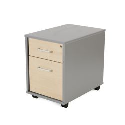 Kit Store Buck Movil 1 Cajon + Carpetero Aluminio / Haya