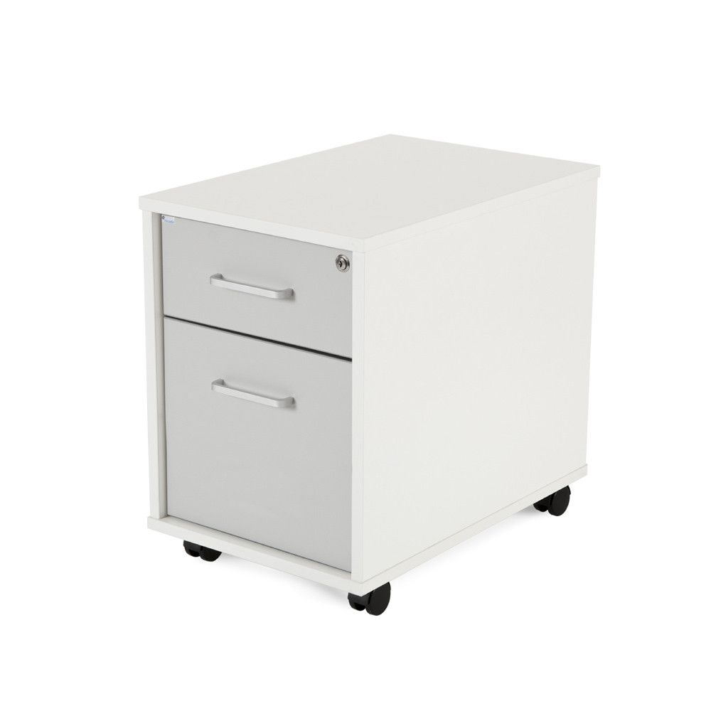 Kit Store Buck Movil 1 Cajon + Carpetero Blanco/Gris