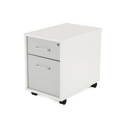 Kit Store Buck Movil 1 Cajon + Carpetero Blanco/Gris