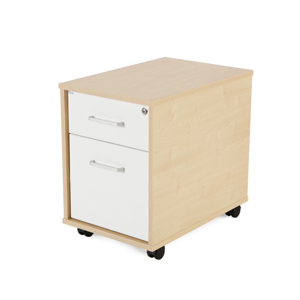 Kit Store Buck Movil 1 Cajon + Carpetero Haya / Blanco